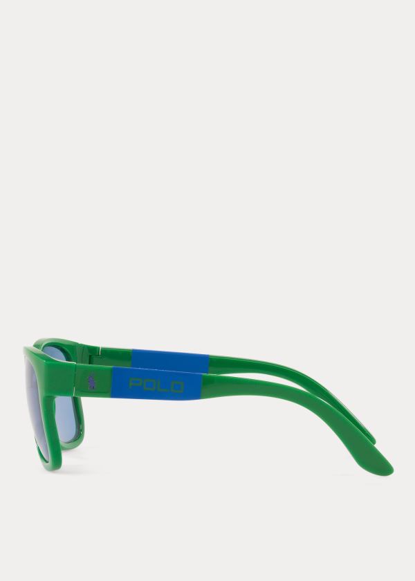 Men's Polo Ralph Lauren Color-Blocked Sunglasses | 690243DXU